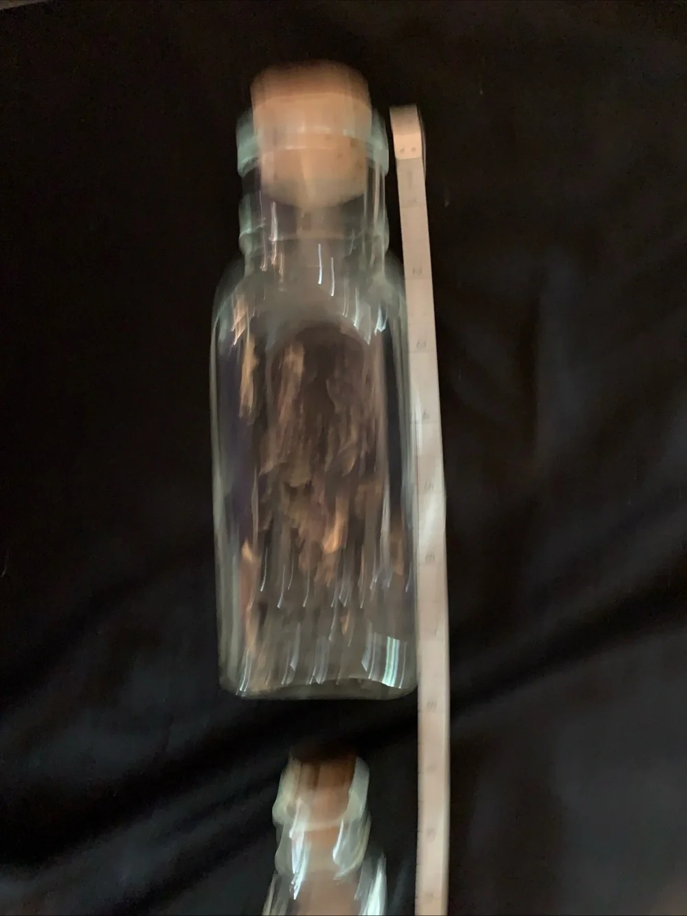 Vintage-Style Clear Glass Honey Bottles with Cork Stoppers - Set of 5